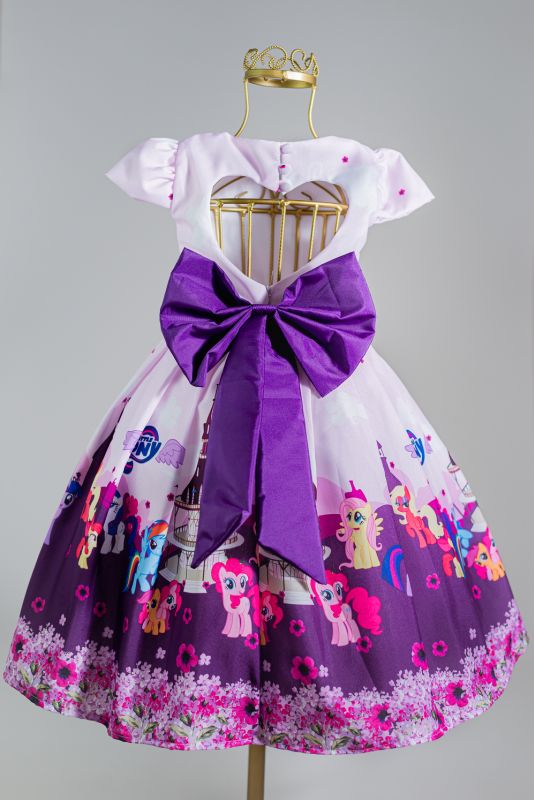 Vestido Infantil de festa My Little Pony