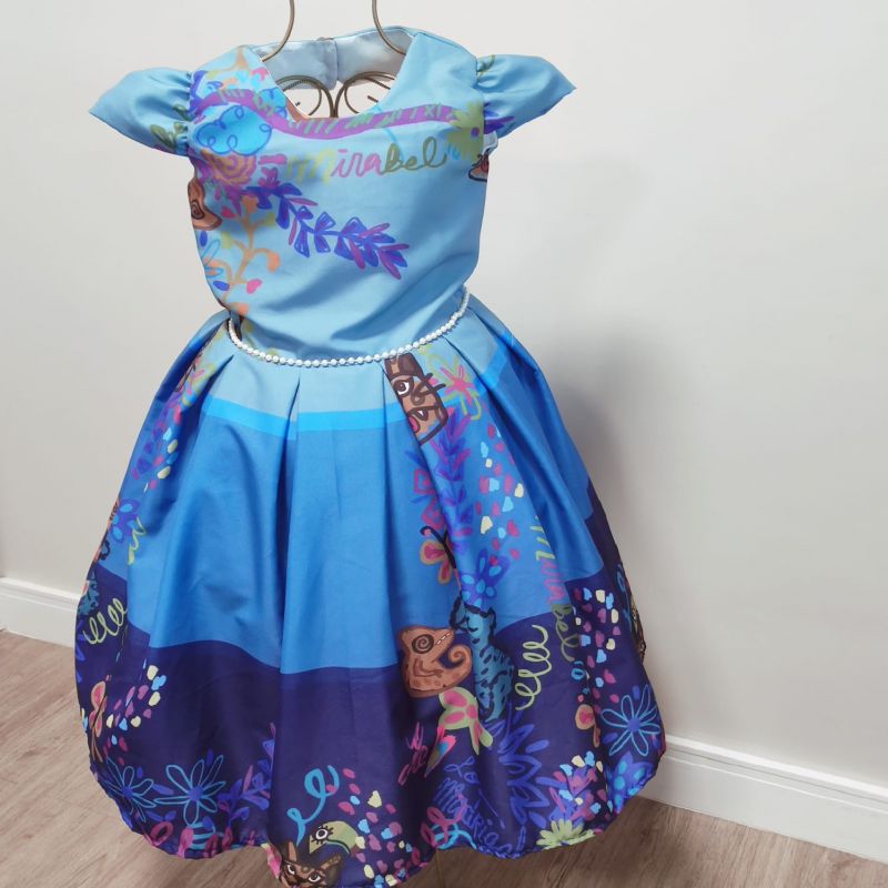 Vestido Infantil Tema Encanto Mirabel