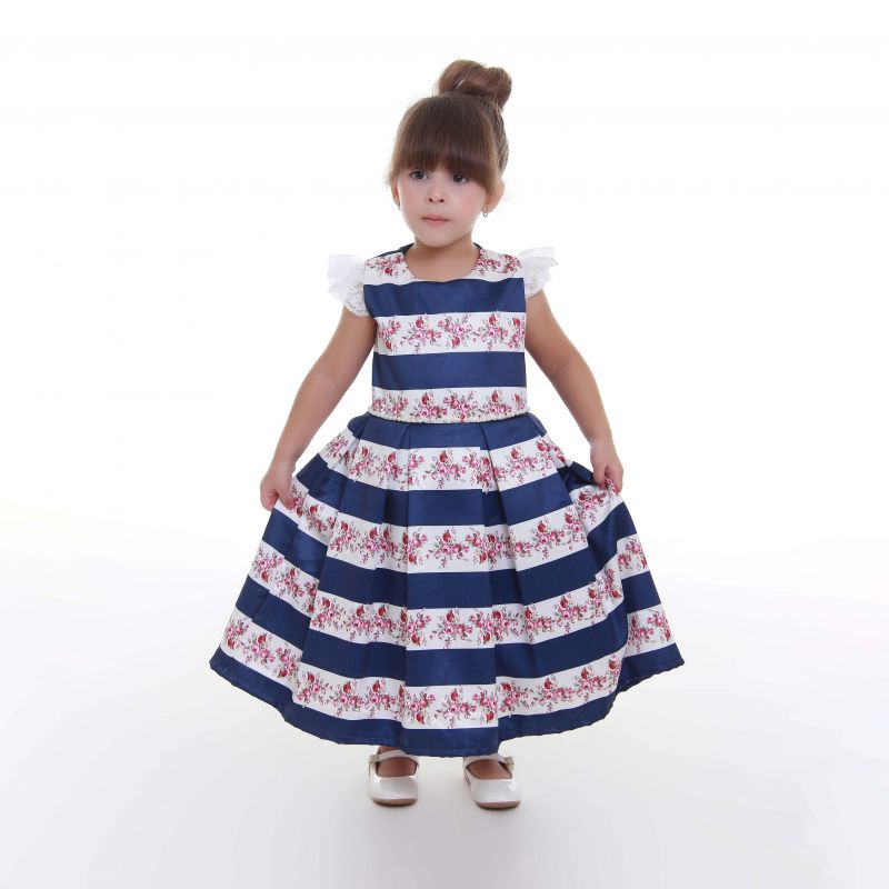 Vestido Infantil Daminha de Princesa Floral