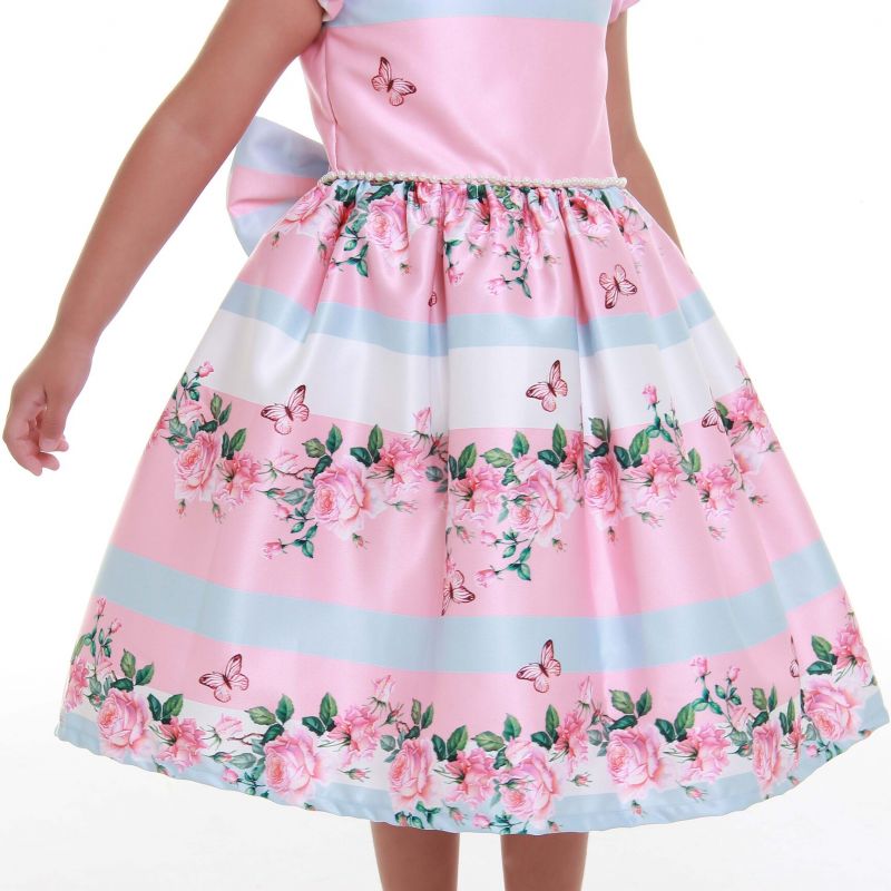 Vestido Infantil Salmo Floral