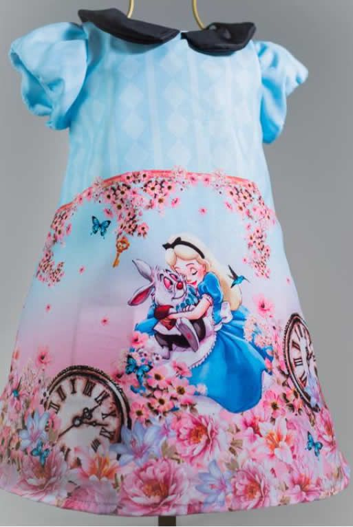 Vestido da Alice no Pas das Maravilhas Infantil