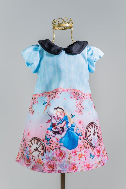 Vestido da Alice no Pas das Maravilhas Infantil