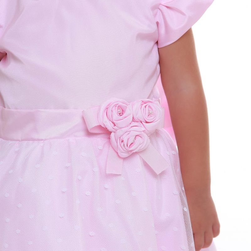 Vestido de Princesa Rosa Infantil