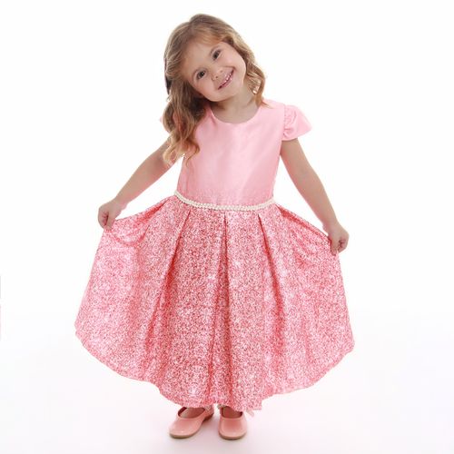 Vestido Infantil Salmo Luxo