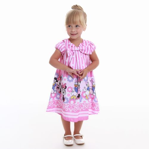 Vestido Infantil Minnie e Margarida