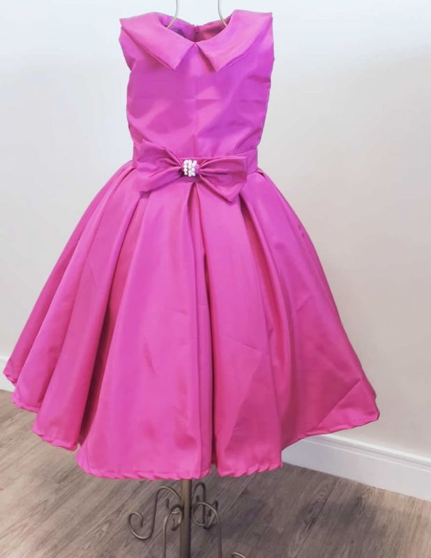 Vestido Infantil Rosa Pink