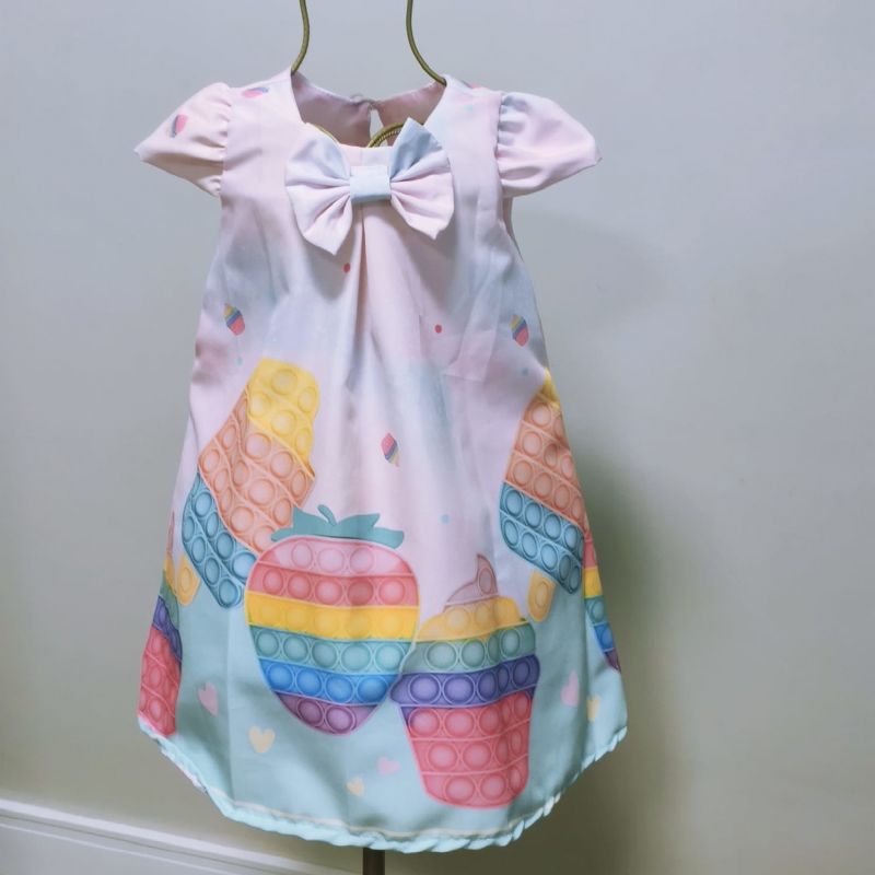 Vestido Infantil Pop It Trapzio