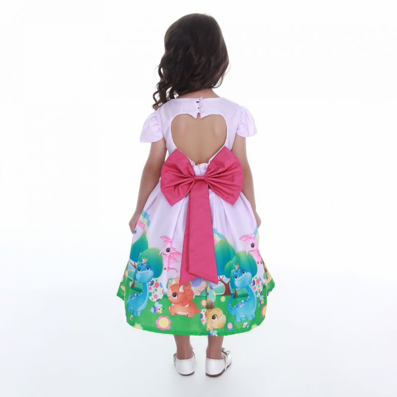 Vestido Infantil Dinossauro