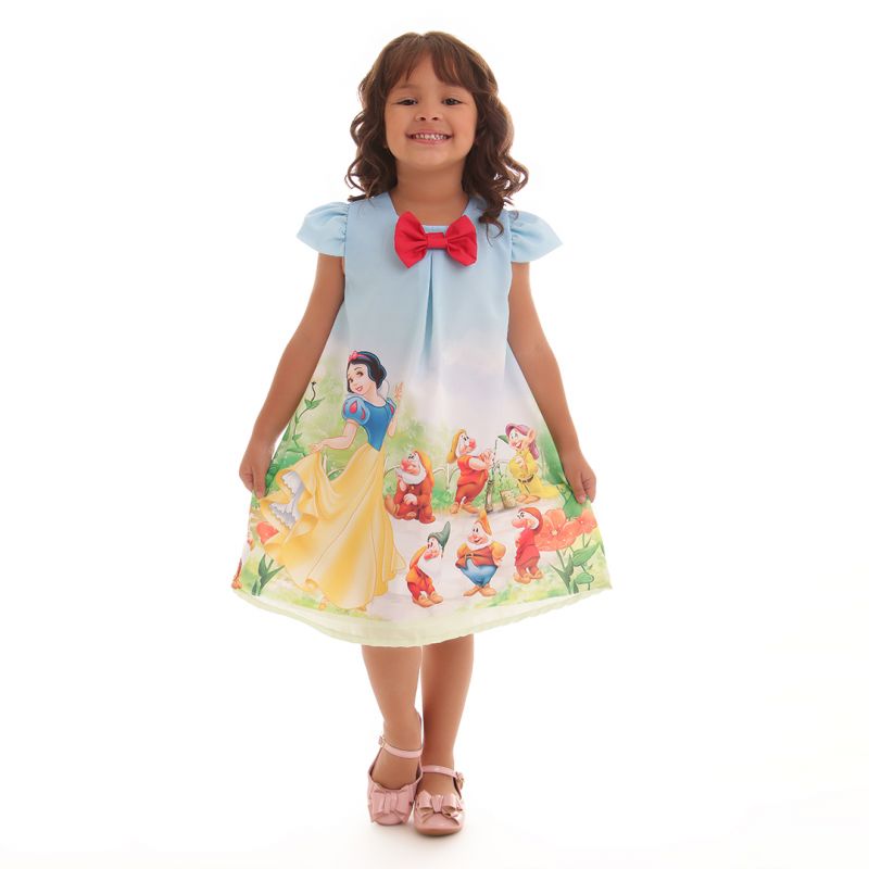 Vestido da Branca de Neve para festa infantil