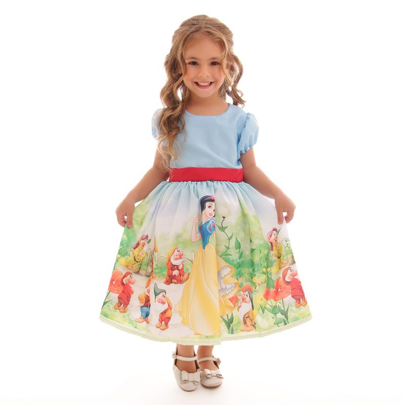 Vestido da Branca de Neve Infantil