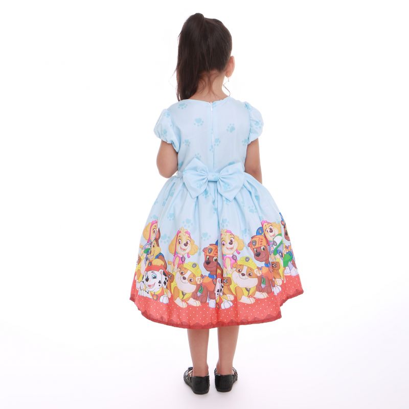 Vestido Infantil da Patrulha Canina